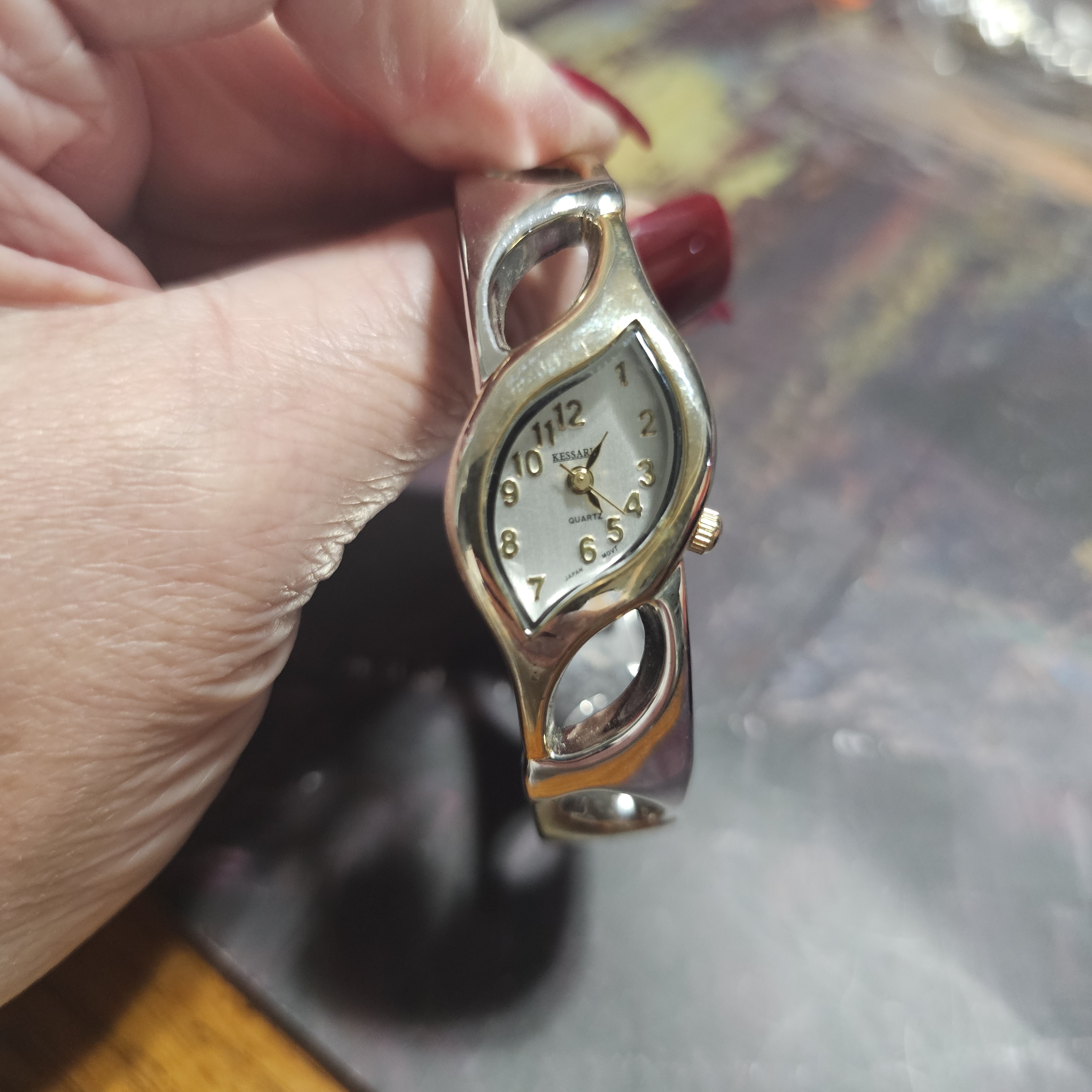 Stylish Womens Silver And Gold Bracelet Watch 10$